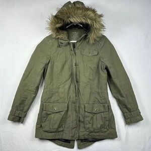 LL Bean East End Explorer Parka Misses Regular Kelp Size Large